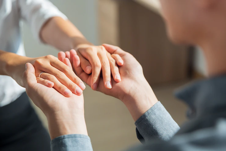 Young Man Holding Hands Girlfriend 1262 2343